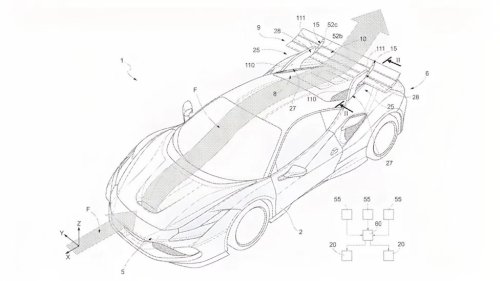Ferrari, Ferrari Has Patented a New Rear Wing That Can Bend and Twist