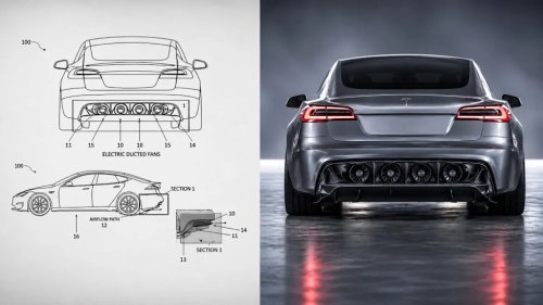 Tesla Patents an Electric Fan Car Two Weeks Before Its Roadster Event