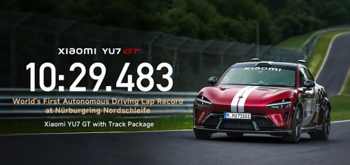 Xiaomi, SUV, China's Xiaomi YU7 GT SUV Makes Nürburgring History, Runs 10:29 Lap Without a Driver