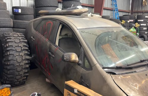 Toyota, Toyota Prius, He Strapped a Homemade Jet Engine to a Toyota Prius—And Immediately Set the Roof on Fire