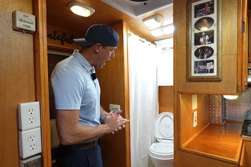 He Spent 6 Years Turning a Ford Truck Into a 30-Foot Diamond-Plated RV—and Now You Can Buy It