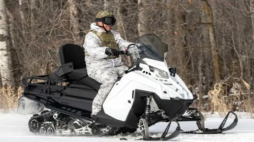 Polaris Made A Stealth Snowmobile Because Apparently That’s A Thing Now