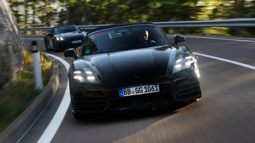 Porsche, Riding Shotgun in Porsche's All-New Electric Boxster Proved Reassuringly Familiar