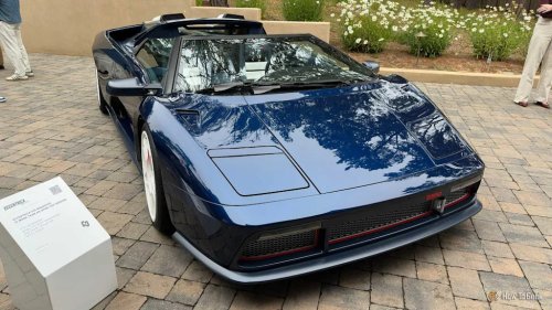 This modernized Lamborghini has less tech, and that's the point
