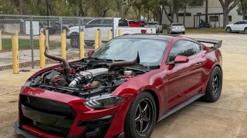 Ford, Ford Mustang, This 1,000-HP Twin-Turbo Ford Mustang Turns Its Engine Bay Into A Flamethrower