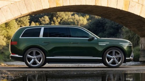 Genesis GV90 Puts Coach Doors, Heated Floor And A Huge Pop-Up TV Into Flagship EV SUV