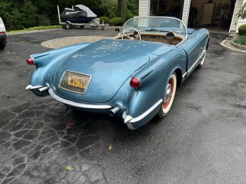 Chevrolet, Chevrolet Corvette, Rare Pennant Blue 1955 Chevrolet Corvette For Sale at Carlisle Auctions