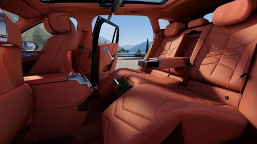 China's BMW iX5 Has More Of Everything, Including A Huge TV In The Back