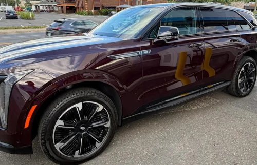 After one last tank of gas, new Escalade IQ owner stops to charge once and sees the EV appeal
