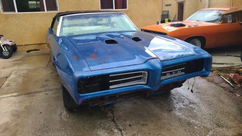 This Rare 1968 Pontiac GTO Convertible 400 HO Is a Restoration Project Worth Saving