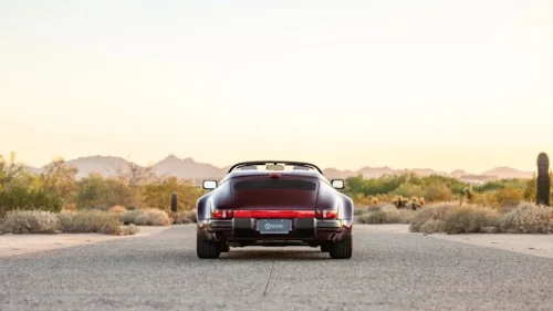Porsche, Porsche 911, Ruby Red 1989 Porsche 911 Speedster With 6,000 Miles Draws $257,000 Bid