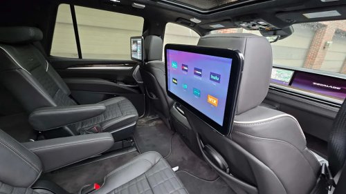 Payne: In the Cadillac Escalade, there's always a button for that