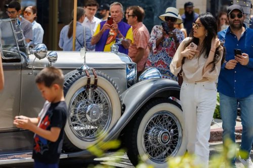 Supercar showdown on Rodeo Drive as the Batmobile lines up with world’s rarest (and most expensive) racers