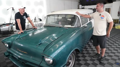 This 1957 Chevy Bel Air Gets Cleaned For The First Time In 30 Years