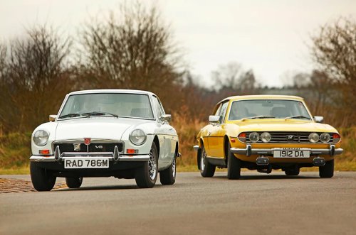 Battle of the brands: MGB GT V8 vs Triumph Stag