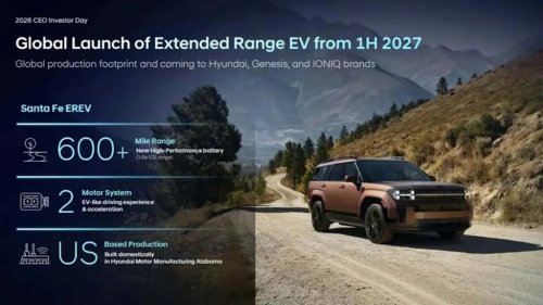 Hyundai, Hyundai Santa Fe, Genesis, Hyundai Santa Fe EREV Targets 600-Plus Miles, Genesis GV80 Will Go Even Further