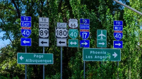 Why Are Some Road Signs In All Caps And Some Are Not?