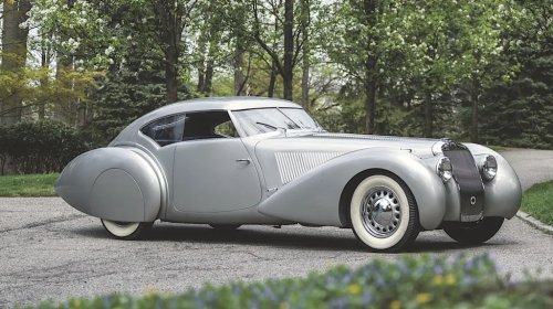 A 1937 Delage D8-120S Aerodynamic Coupe in Photos