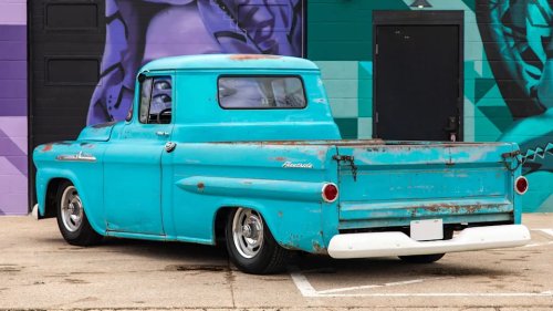 This Tesla-Powered 1958 Chevy Apache Still Has A 5-Speed Manual