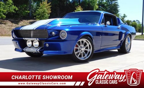 Ford, Blue 1968 Ford Shelby GT500 with 351 Windsor Heads to Auction via Gateway Classic Cars