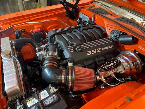 Dodge, Dodge Challenger, This 550-HP HEMI Restomod 1970 Dodge Challenger Is A Hugger Orange Knockout