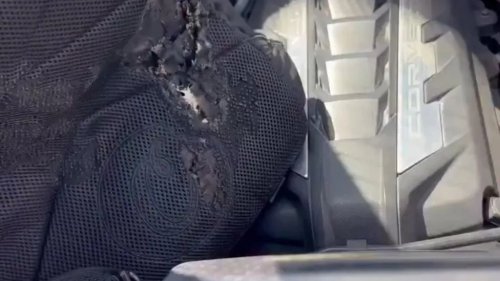 Man's Girlfriend Put His Backpack in What She Thought Was the Trunk of a C8 Corvette. The Hot Engine Nearly Caught Fire