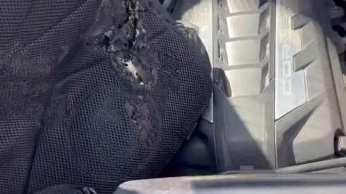 Man's Girlfriend Put His Backpack in What She Thought Was the Trunk of a C8 Corvette. The Hot Engine Nearly Caught Fire