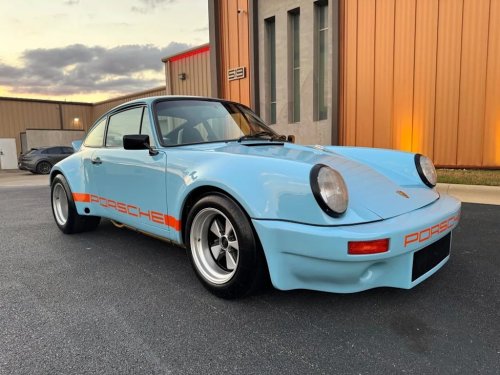 Porsche, Porsche 911, Gulf Blue 1974 Porsche 911 RSR Tribute Is an Eye-Catching Slice of Racing Heritage
