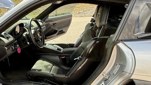 Porsche, Porsche 718 Cayman, 2023 Porsche 718 Cayman GT4 RS Weissach, at $148,000 with 2 days left on BaT, just 4,100 miles and the full Weissach package