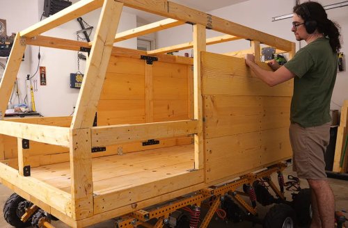 YouTuber Quiet Nerd Builds the Ultimate Electric 8×8 Micro Camper