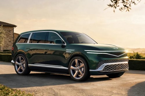 Genesis, SUV, Yep, the Backwards Doors Are Real: Genesis GV90 Is a Super-Luxe SUV From Space