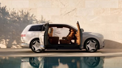 2028 Genesis GV90 Brings 657 HP, 310 Miles of Range and Coach Doors to the U.S.