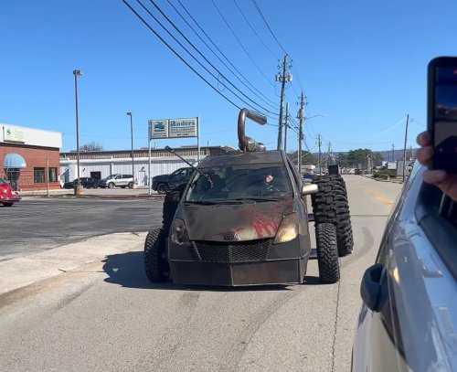 Toyota, Toyota Prius, He Strapped a Homemade Jet Engine to a Toyota Prius—And Immediately Set the Roof on Fire