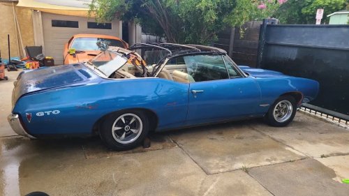 Pontiac, This Rare 1968 Pontiac GTO Convertible 400 HO Is a Restoration Project Worth Saving