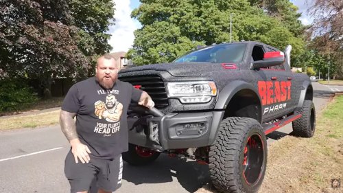 The World's Strongest Man Buys A Ram 3500 So He Can Tow His Tank