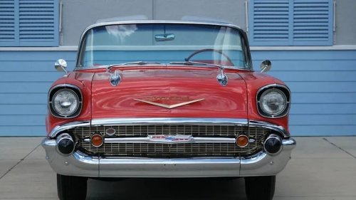 1957 Chevrolet Bel Air In Period Matador Red With 283 CI V8 For Sale