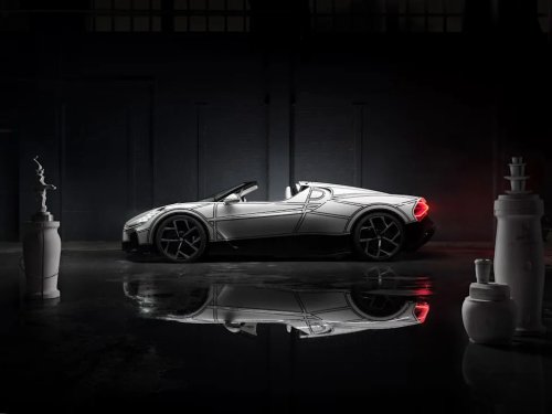 Bugatti, This Special Bugatti Mistral Features a Delicate Material That You Almost Never See on Cars