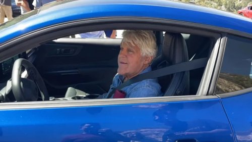 Ford, Ford Mustang, Jay Leno Surprised a Car Meet Event by Turning up in His Ford Mustang GTD