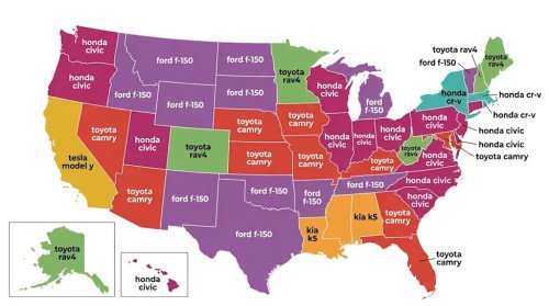 The Most Googled Car in Every State