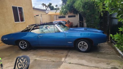 This Rare 1968 Pontiac GTO Convertible 400 HO Is a Restoration Project Worth Saving