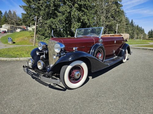 Cadillac, 1933 Cadillac Series 355C Convertible Showcases Prewar Luxury and Craftsmanship at Lucky Collector Car Auctions