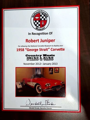 Here's Your Chance to Buy George Strait's Signet Red 1958 Corvette