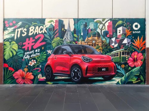 Smart, Smart Uses Hand-Painted Murals in Cities Around the World to Reveal Its Electric Fortwo Follow-Up