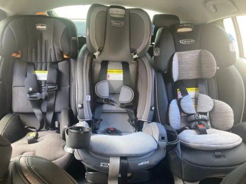 Three Kids, One Back Seat: We Compare Two Ultraslim Car Seats