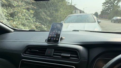 This minimalist car phone mount proves compact designs aren't always the answer