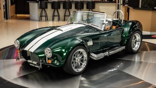 You Can Own This British Racing Green 1965 Shelby Cobra Replica With A Roush-Built 427 Engine