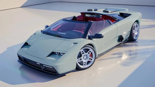Awesome Laborghini Diablo Restomod Has No Roof, A Powerful V12, And A Manual Transmission
