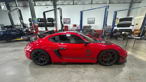 Porsche, I drove a 500-horsepower Porsche Cayman, and it beat a GT4 RS where it matters
