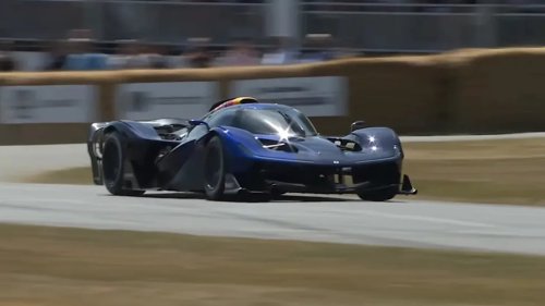 Adrian Newey finally drives Red Bull's RB17 hypercar in emotional Goodwood debut