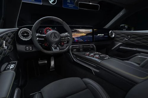 Mercedes-AMG GT, Mercedes-AMG GT 4-Door, Think, Mercedes-AMG's Electric GT 4-Door Coupe Has a Transmission Tunnel, But Not for the Reason You Think